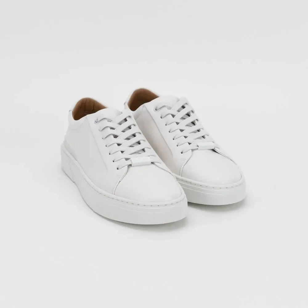 Boss Men Gary Leather Sneakers White Size 12US /45 EU